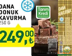 TARIM KREDİ DANA DONUK KAVURMA 250 G TARIM KREDİ DANA DONUK KAVURMA 250 G